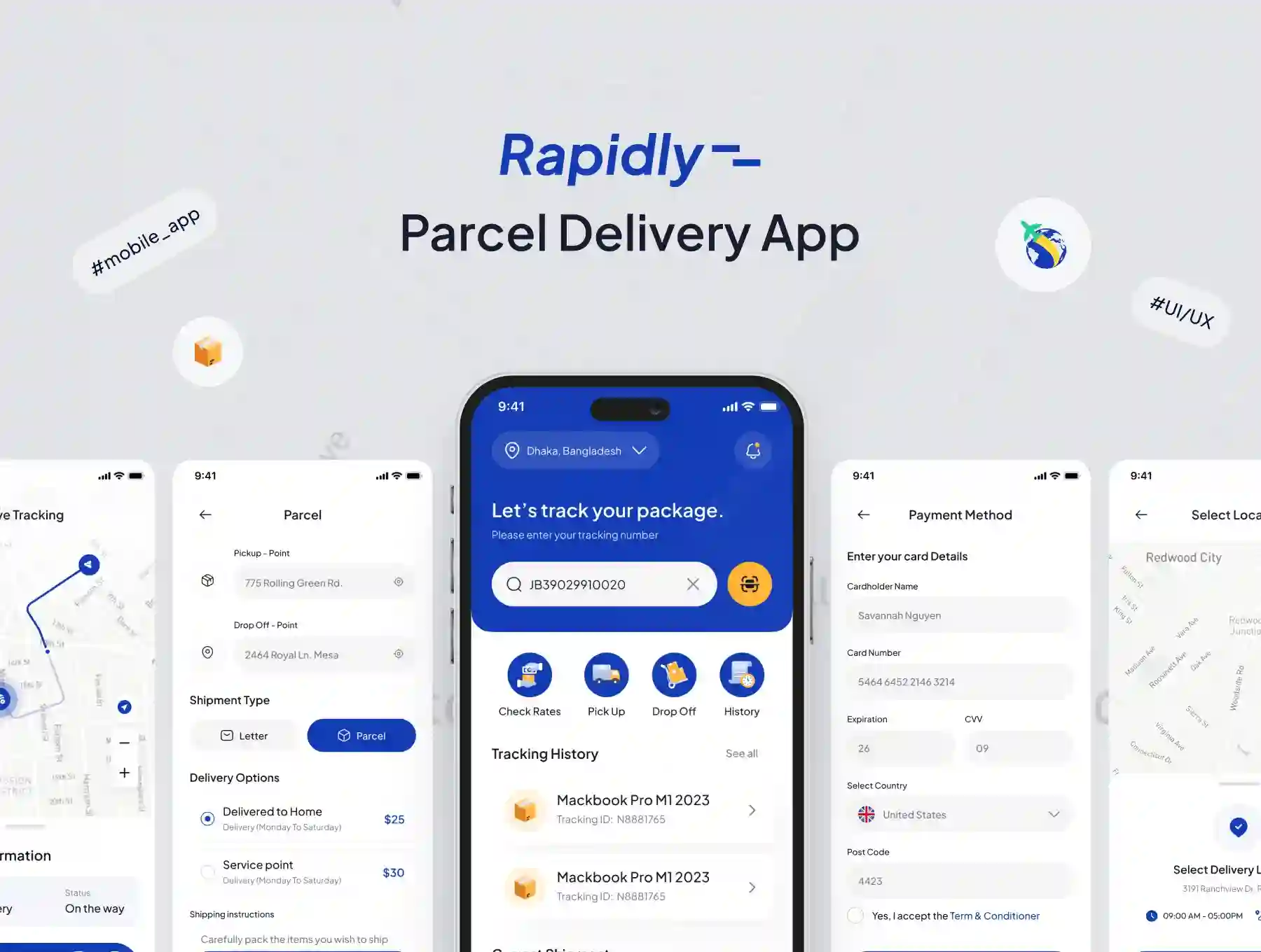 Rapidly- Parcel Delivery App