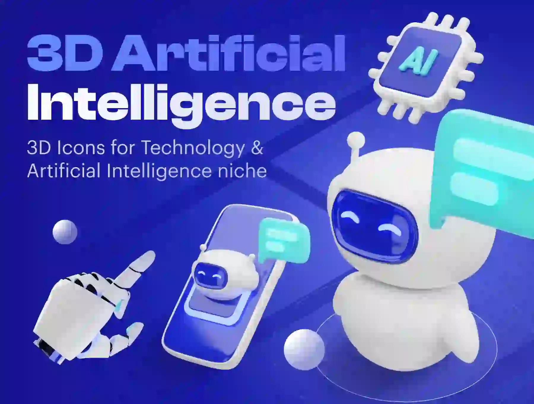 Artificial Intelligence 3D Icon