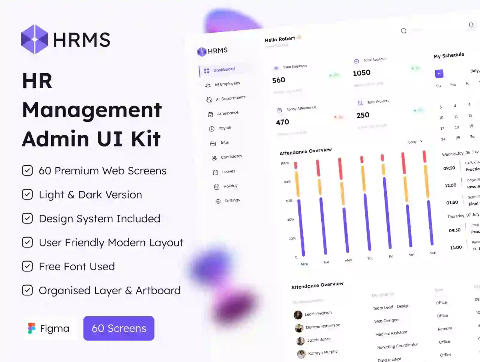 HR Management Admin UI Kit
