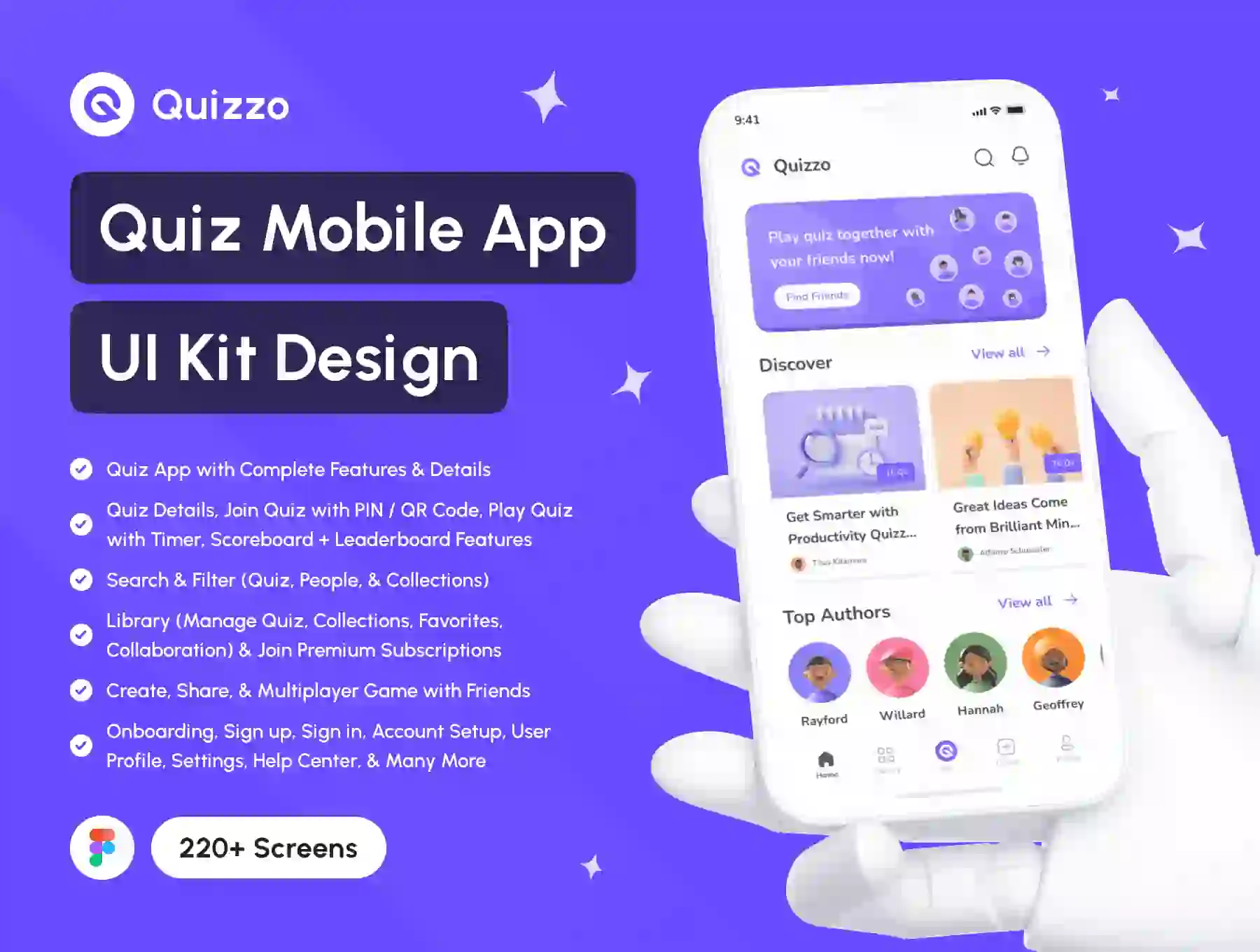 Quizzo - Quiz App UI Kit