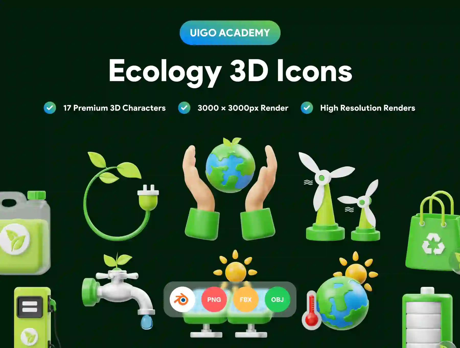 Ecology 3D Icon