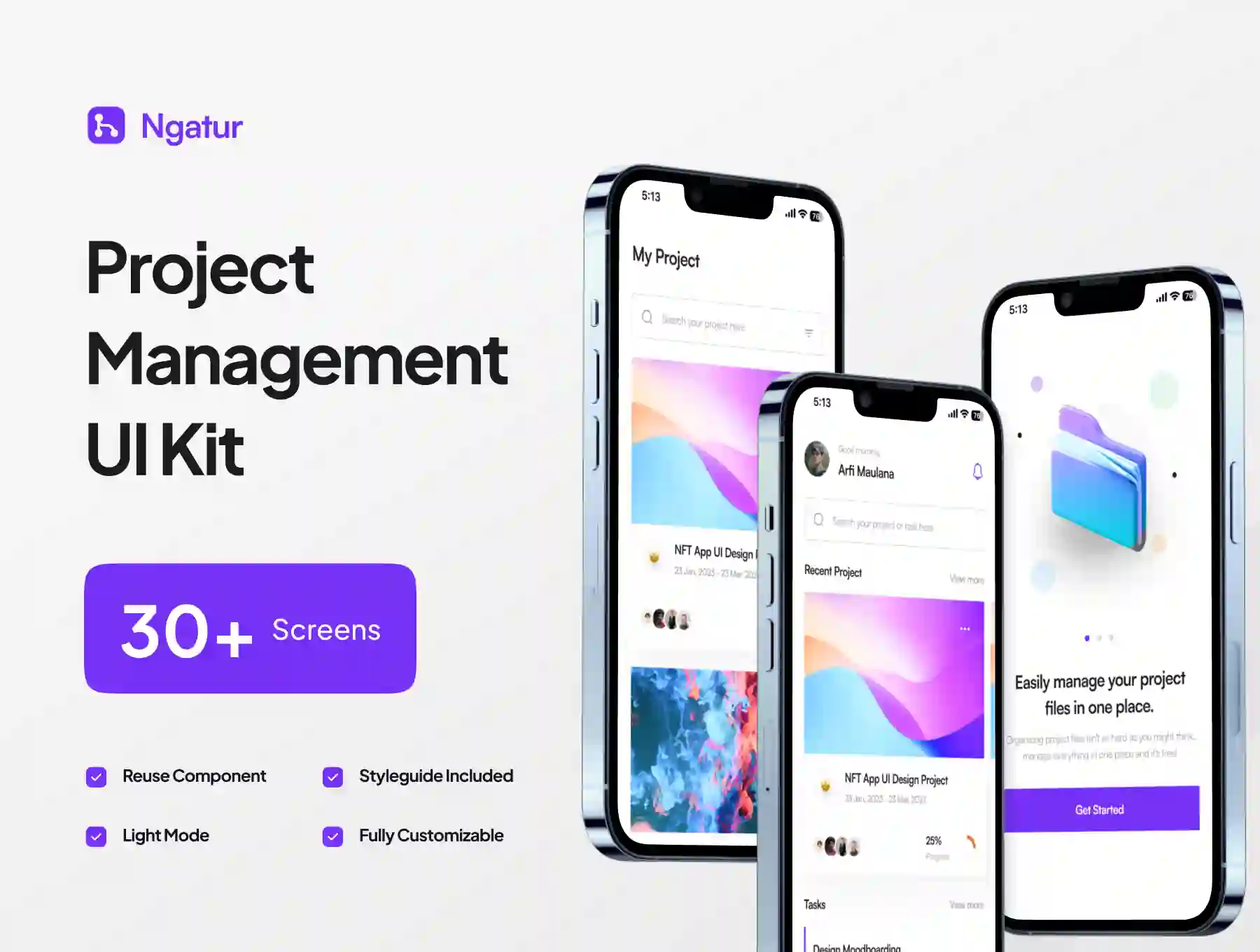 Ngatur - Project Management App UI Kit