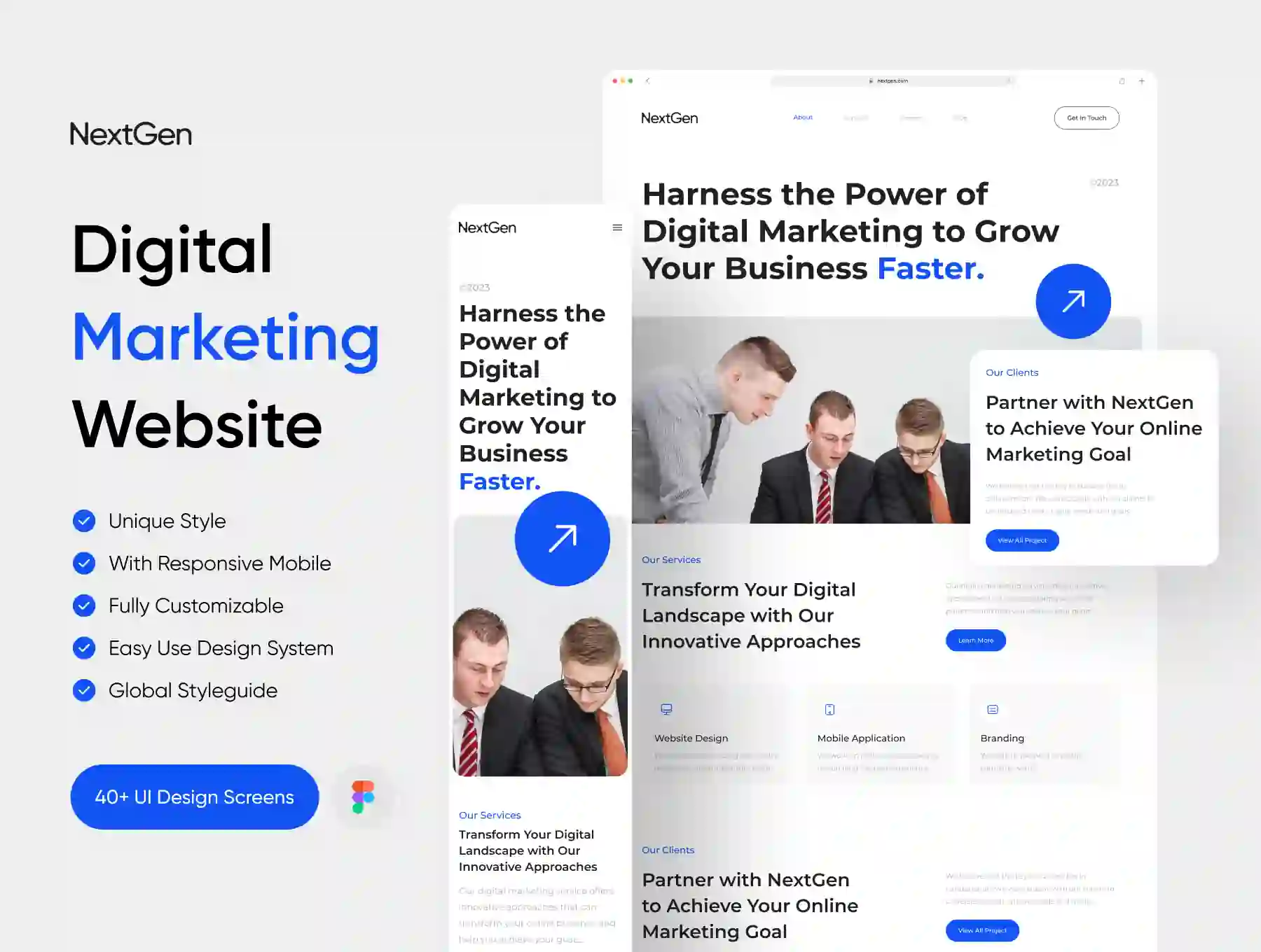 Nextgen - Digital Marketing Website UI KIT