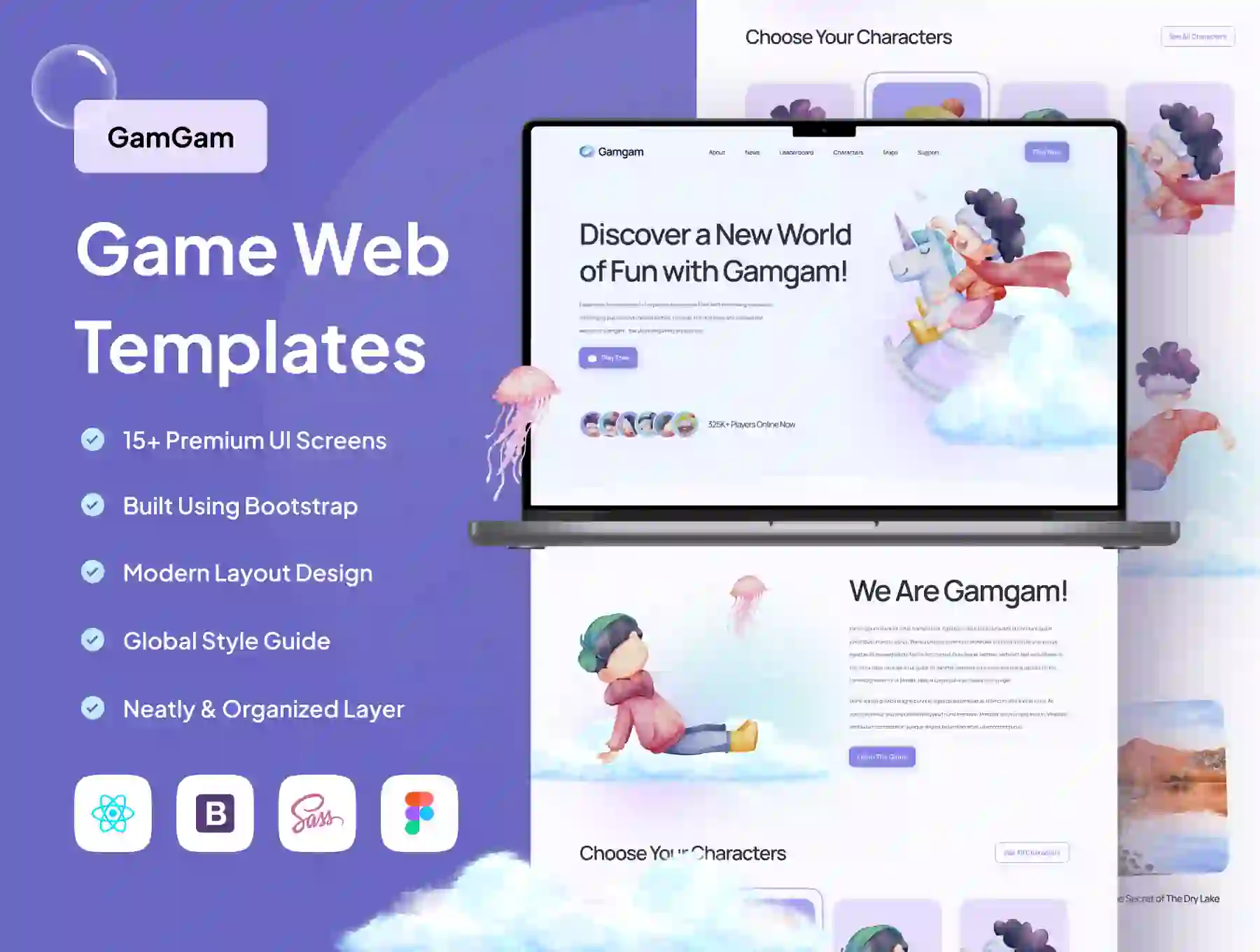 Gamgam - Game Web Templates