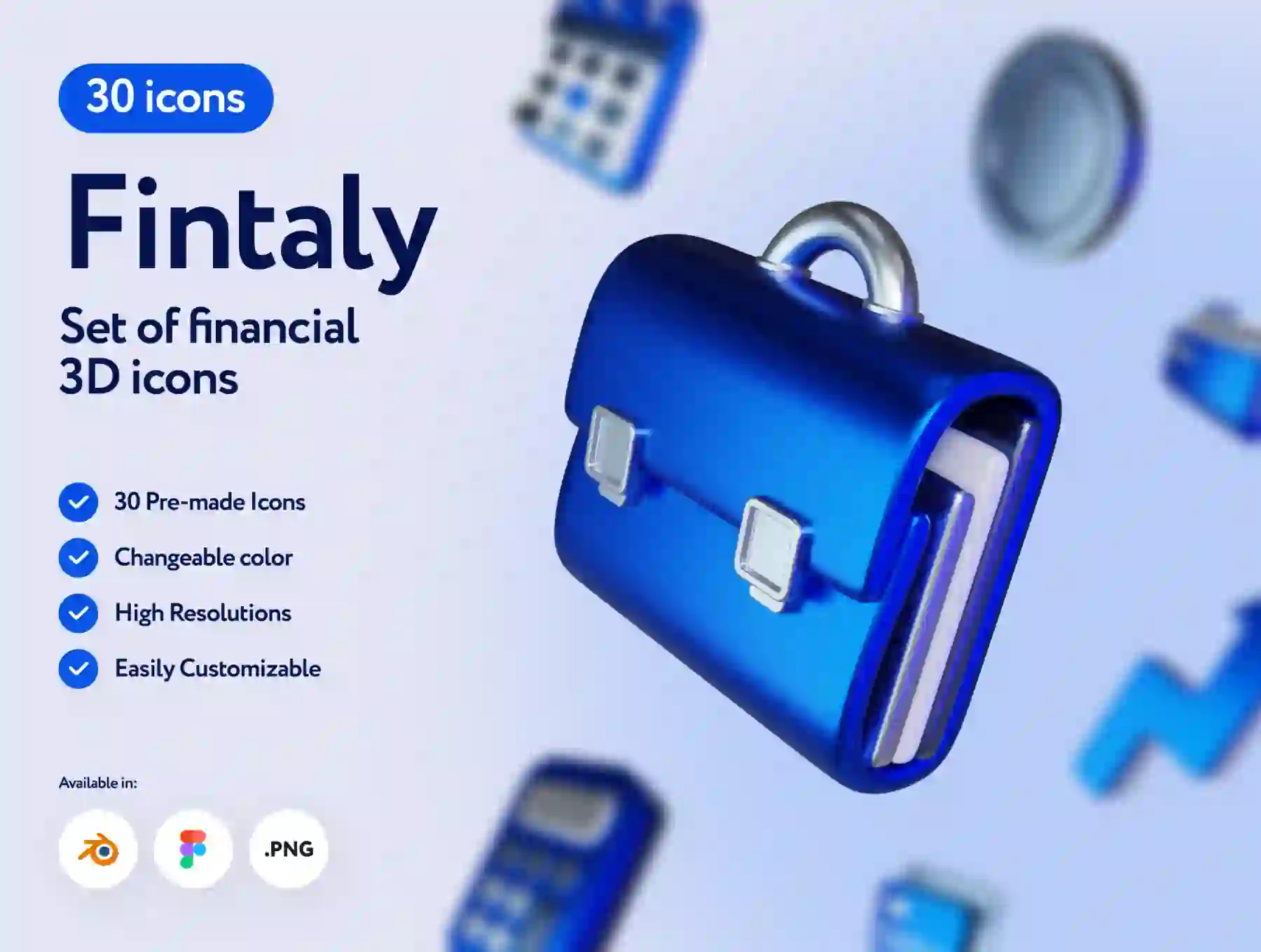 Fintaly Finance 3D Icons
