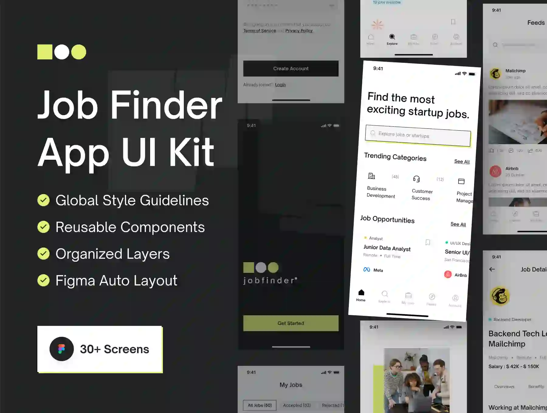 Job Finder App UI Kit