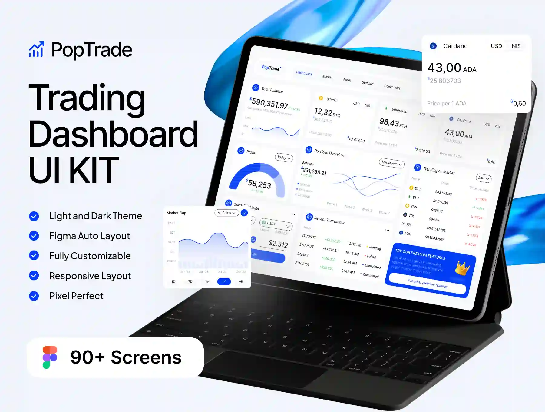 PopTrade - Trading Dashboard UI KIT