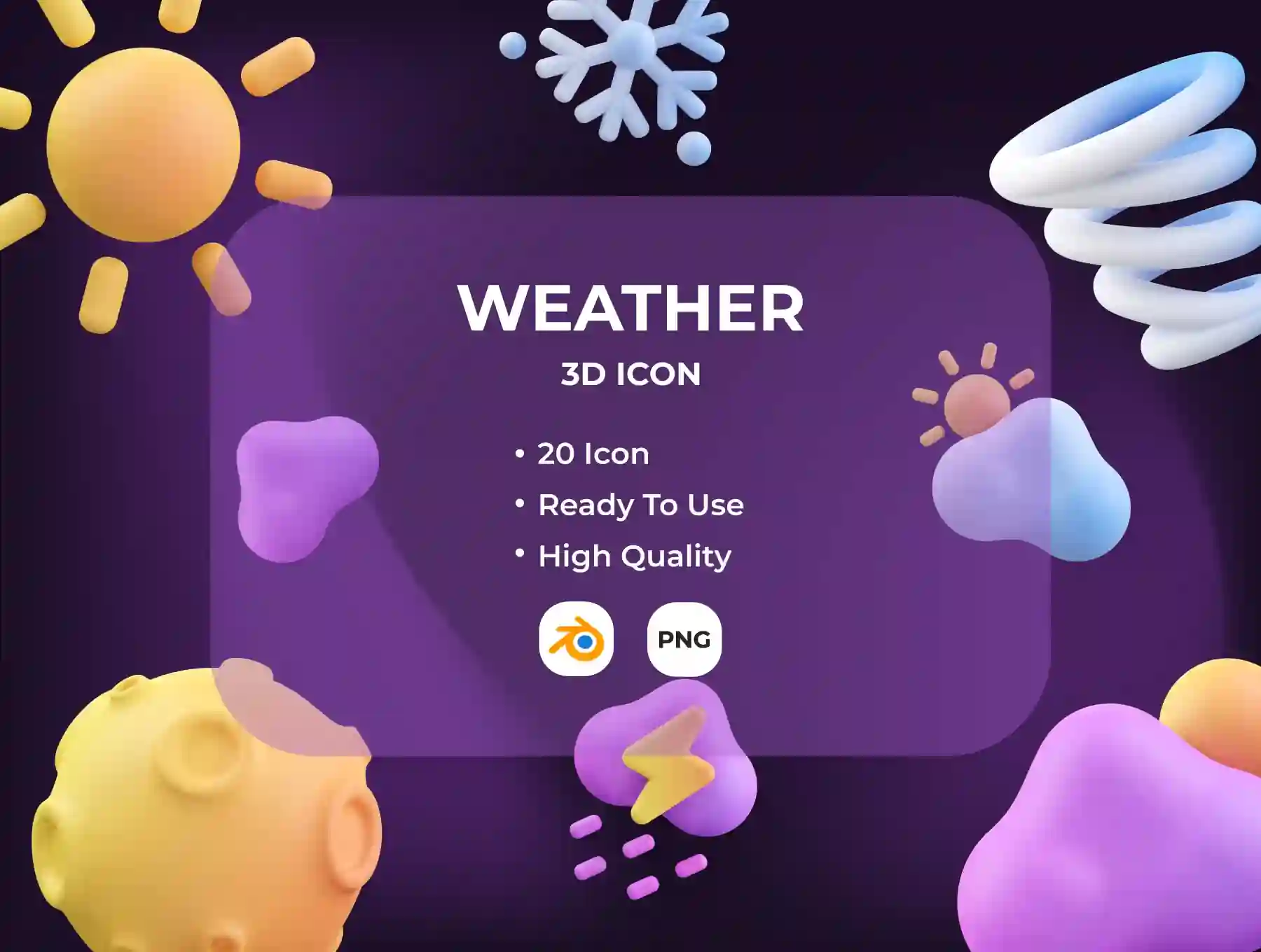 Weather 3D Icon