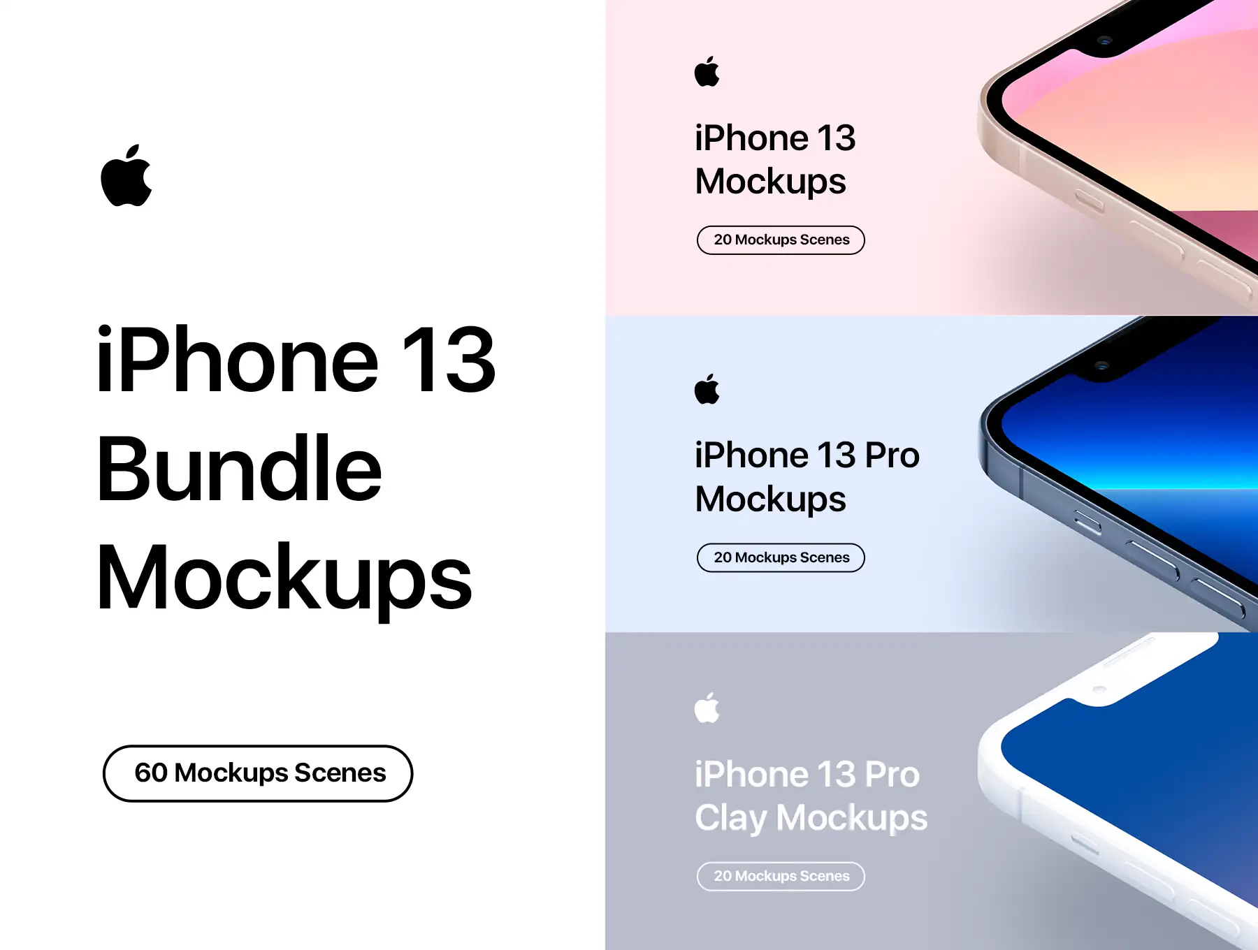 iPhone 13 Bundle Mockups